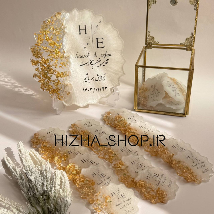 استند رزینی تاریخ عروسی برای عکاسی