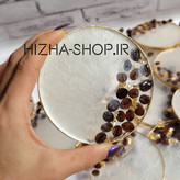 زیر لیوانیبا دانه های طبیعی قهوه