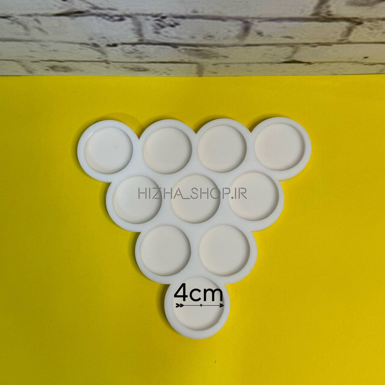 قالب سیلیکونی کاربردی دایره قطر 4 مخصوص رزین و گیفت