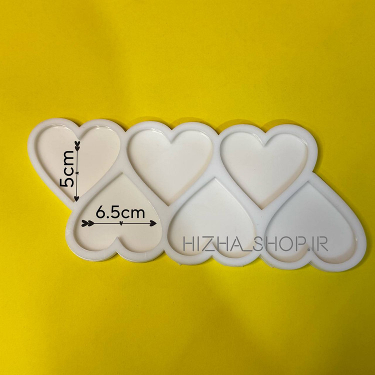 قالب سیلیکونی قلب برای گیفت رزینی
