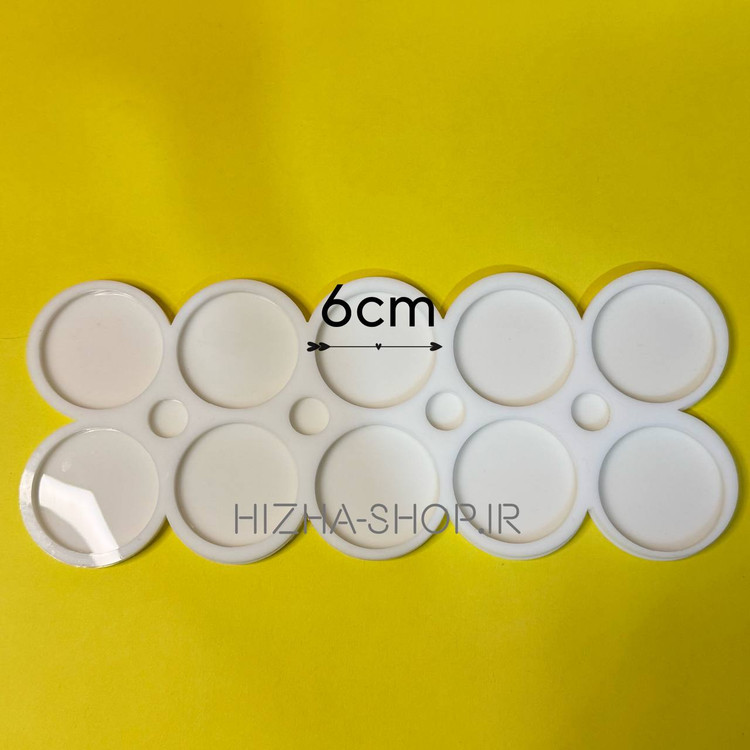 قالی سیلیکون گیفت ده تایی دایره قطر 5 و 6