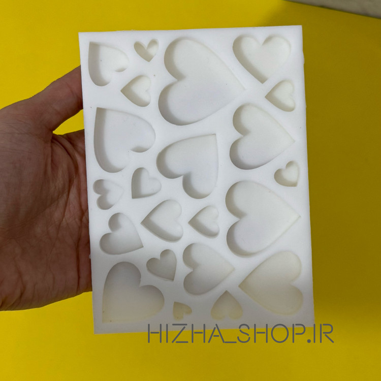قالب سیلیکونی قلبی مخصوص رزین سایز های مختلف