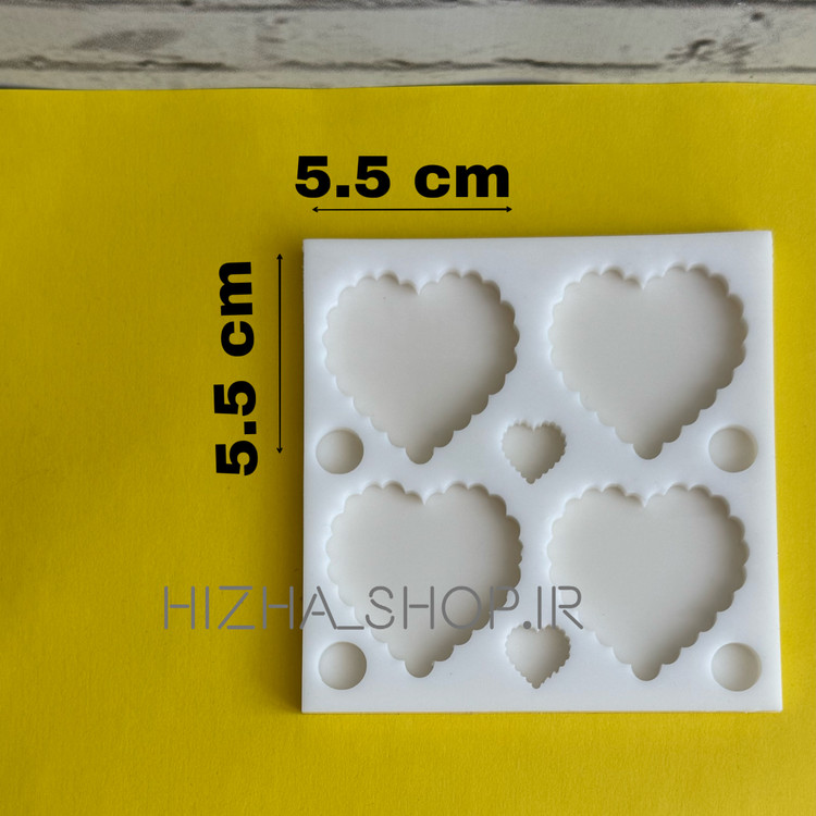 قالب سیلیکونی گیفت قلب رزینی جدید