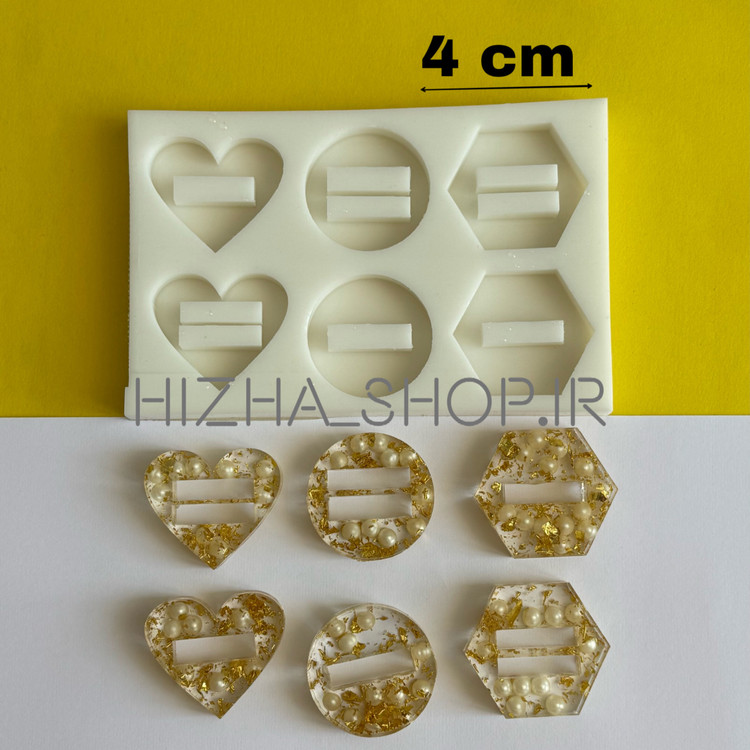 قالب سیلیکونی جا حلقه رزینی