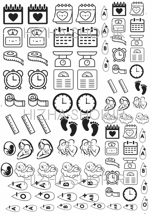 برچسب طلقی مشخصات نوزادی