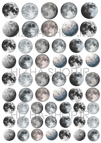 برچسب شفاف ماه