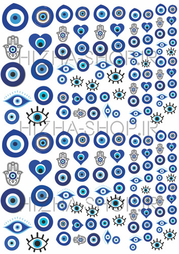 برچسب شفاف چشم نظر