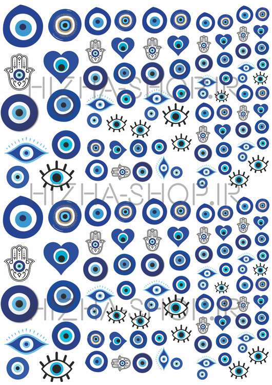 برچسب شفاف چشم نظر